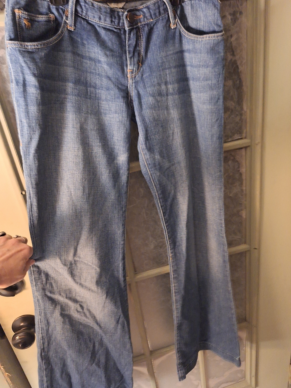 Abercrombie & Fitch Light Blue Wide Leg Jeans
